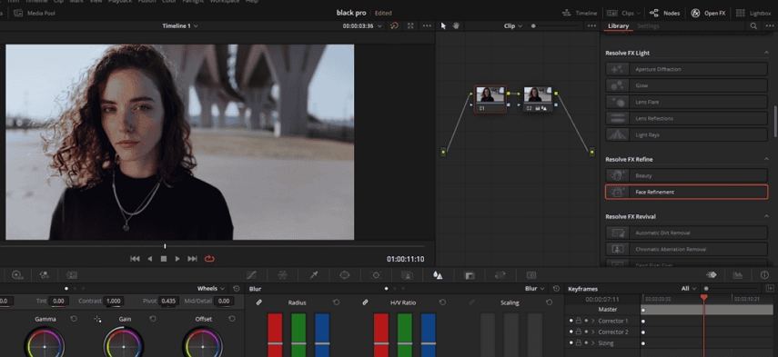Davinci resolve face refinement