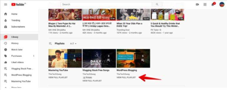 YouTube 재생목록을 삭제하는 방법