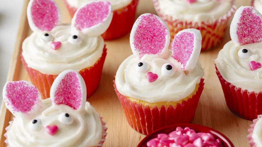 easter bunny cupcakes