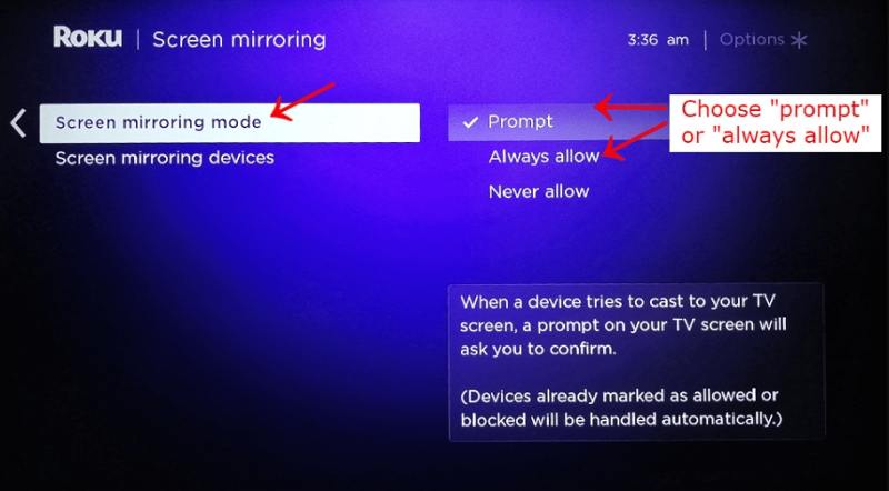 how to cast video to roku tv from pc