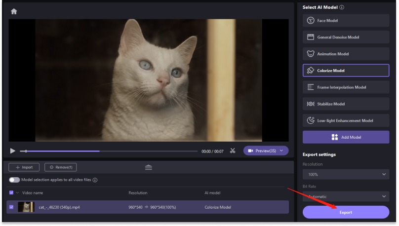 export videos