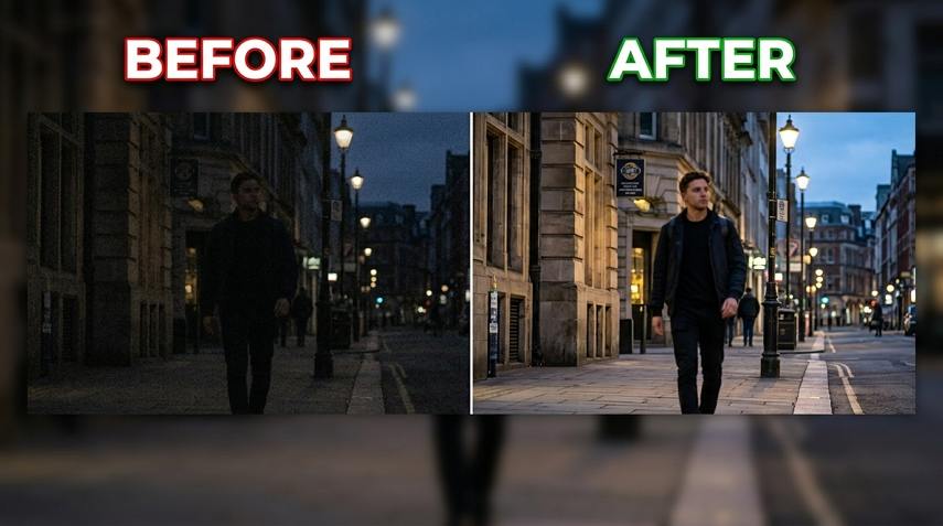 Repair underexposed video with HitPaw VikPea