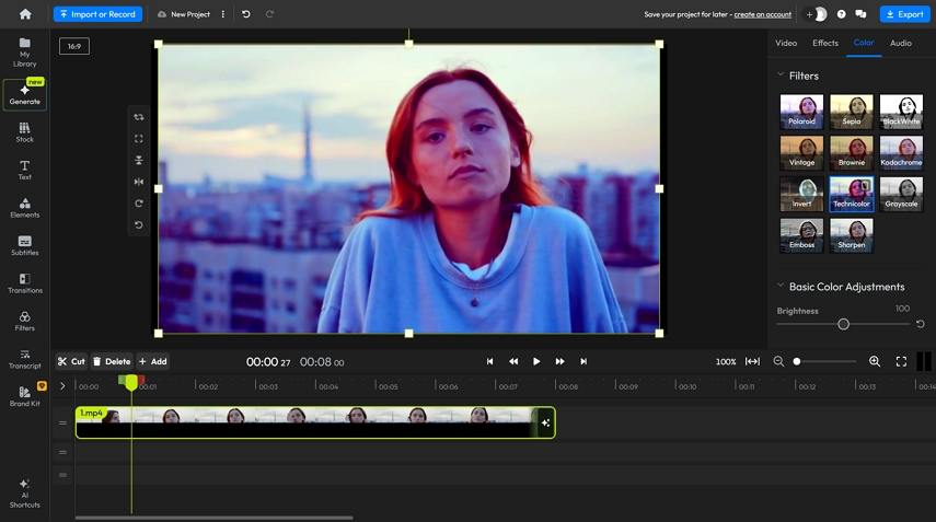 flixier video filters