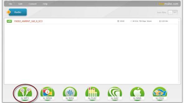 Freemakeオーディオコンバーター