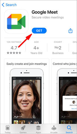 desfoque de fundo do google meet antes de fazer uma chamada de vídeo no celular - passo 2