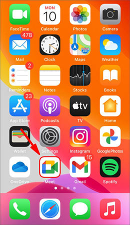 desfoque de fundo do google meet antes de fazer uma chamada de vídeo no celular - passo 4