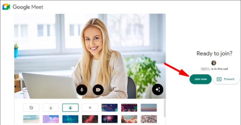 desfocar o fundo do google meet antes de começar a chamada de vídeo no pc - passo 4