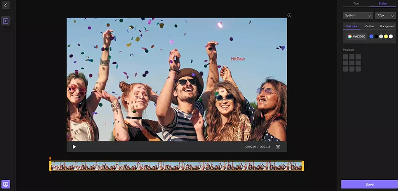 how to add text to a video