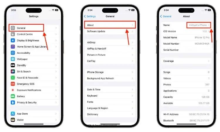 change the airdrop name - Changer le nom d'AirDrop