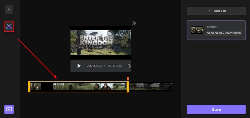 trim video with scissors