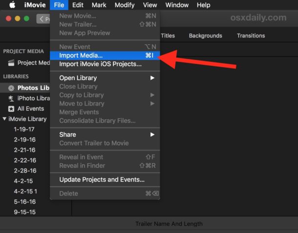 how to cut a video in imovie mac