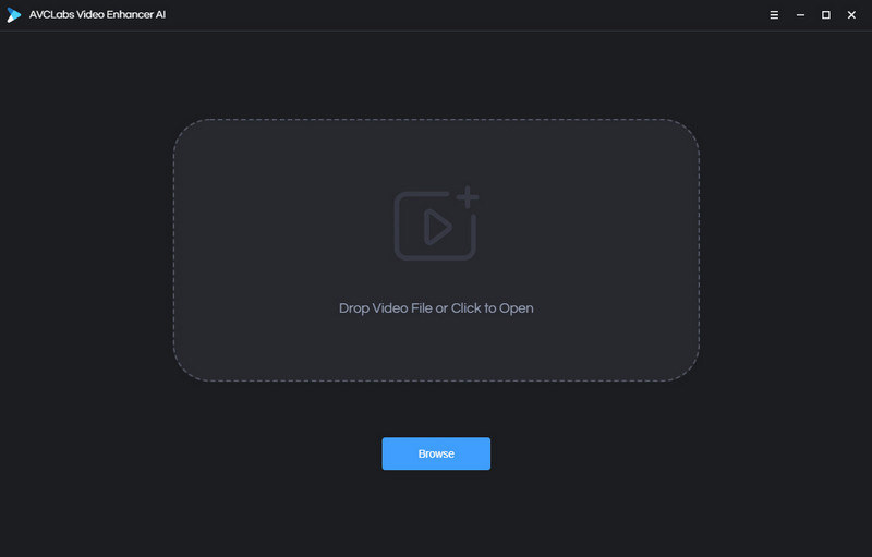 Importar vídeo no AVCLabs Video Enhancer AI