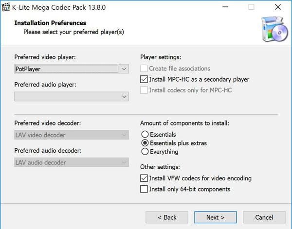 K-Lite Mega Codec Pack