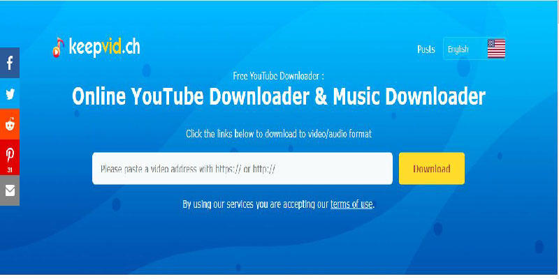 download youtube video via keepvid.ch