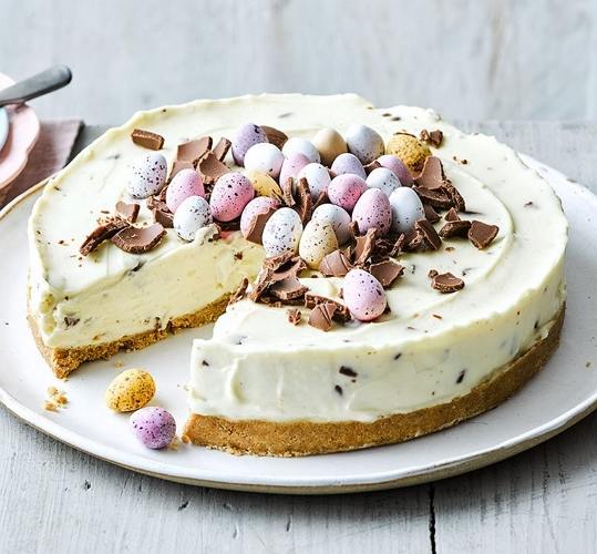 easter mini egg cheesecake