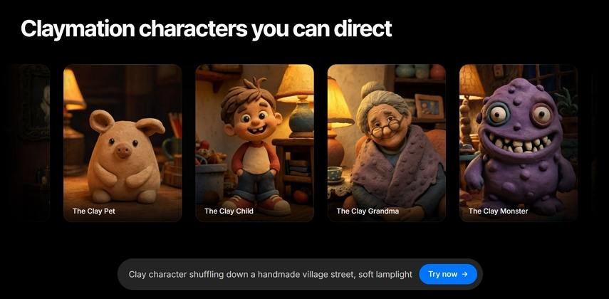 morphic claymation style video generator online