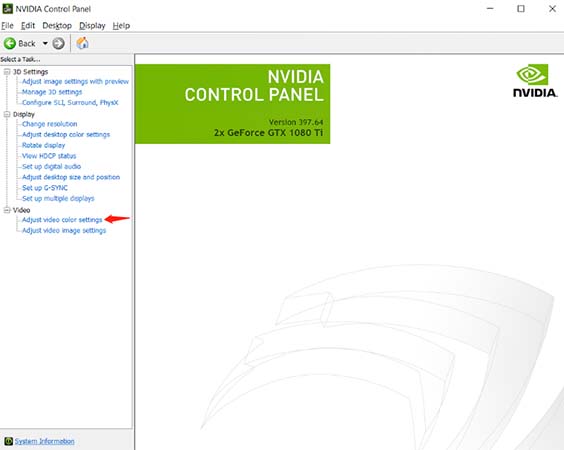 Panel Kontrol NVIDIA