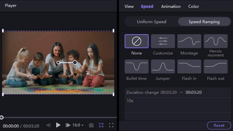 speed ramping hitpaw edimakor