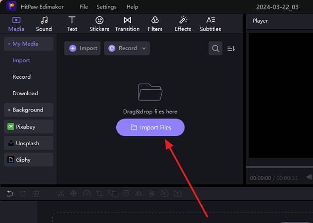 import video files for merging