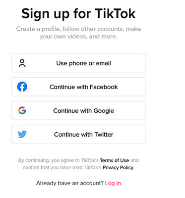 Come creare un account Tiktok Pro