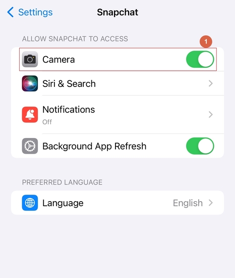 iOS could not record video snapchat iphone