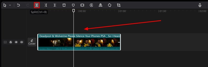 split the video in capcut
