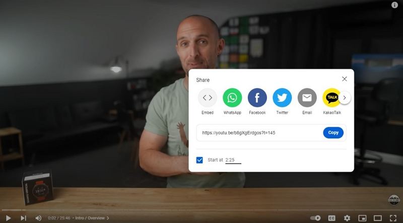 link a youtube con timestamp