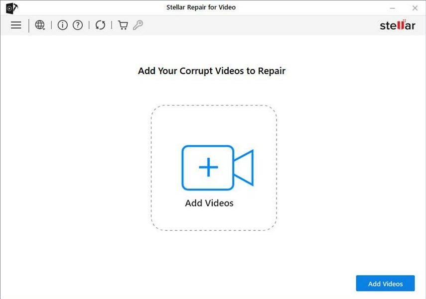 add video to stellar video repair