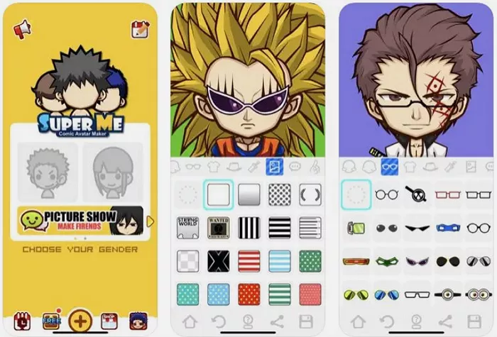 superme logiciel creation personnage