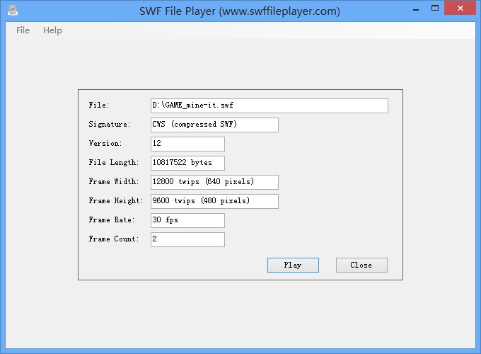 SWF Player – Play SWF Files with Smooth and Impressive Visual Effects
