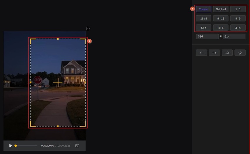HitPaw Edimakor tiktok cropper