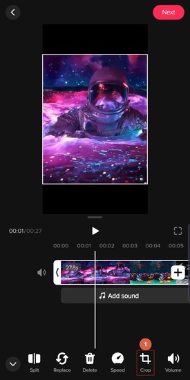 HitPaw Edimakor tiktok video cropper