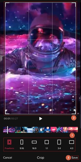 HitPaw Edimakor video cropper for tiktok