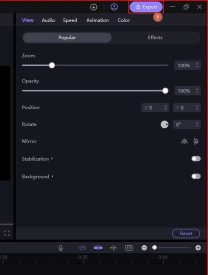 HitPaw Edimakor video cropper for tiktok