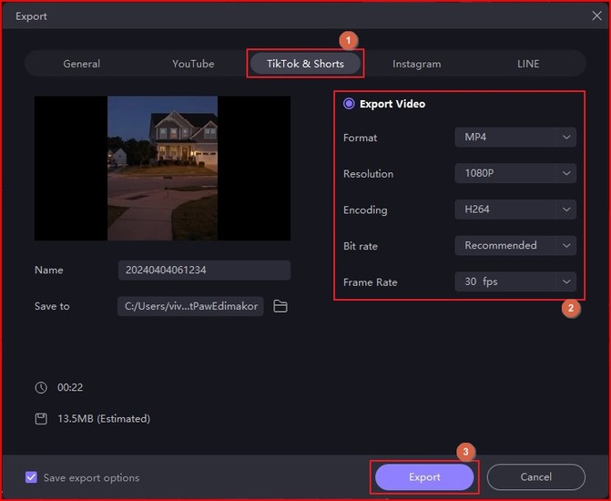 HitPaw Edimakor tiktok cropper