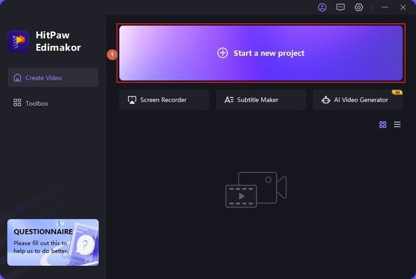 HitPaw Edimakor captions editor