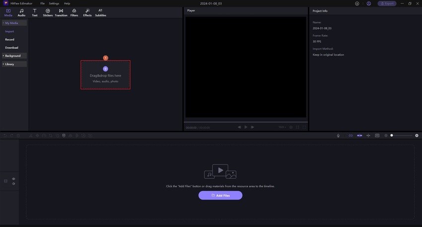 HitPaw Edimakor video editor with subtitles