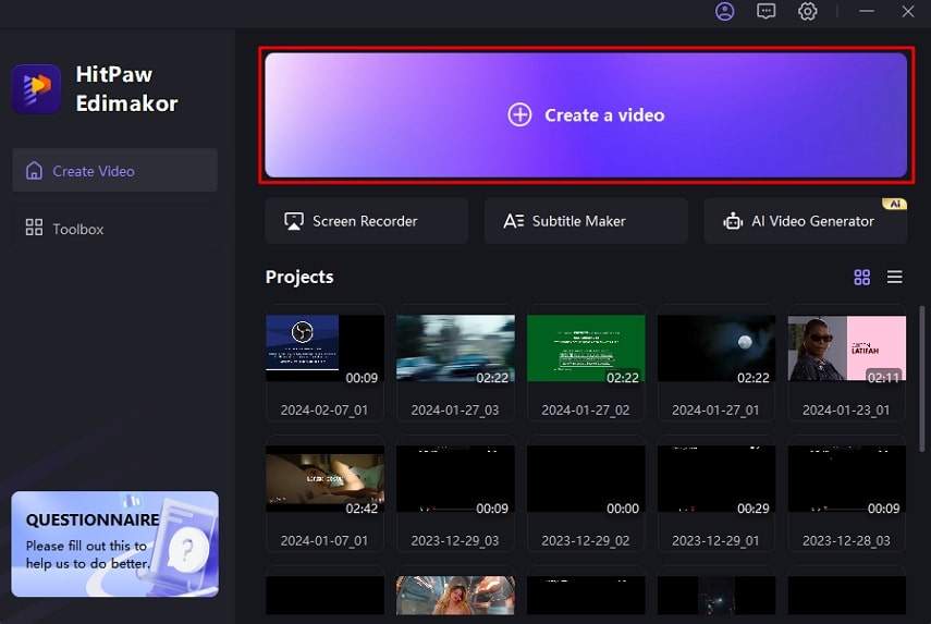 start video editing on edimakor