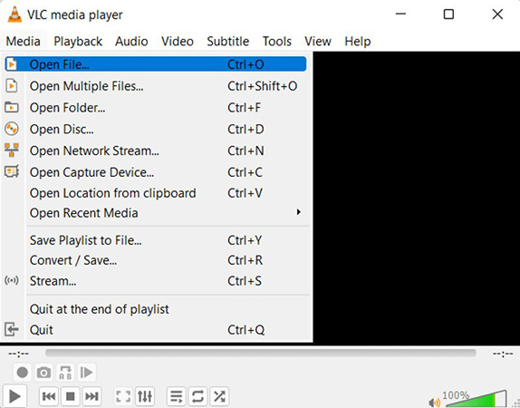 VLC mở video