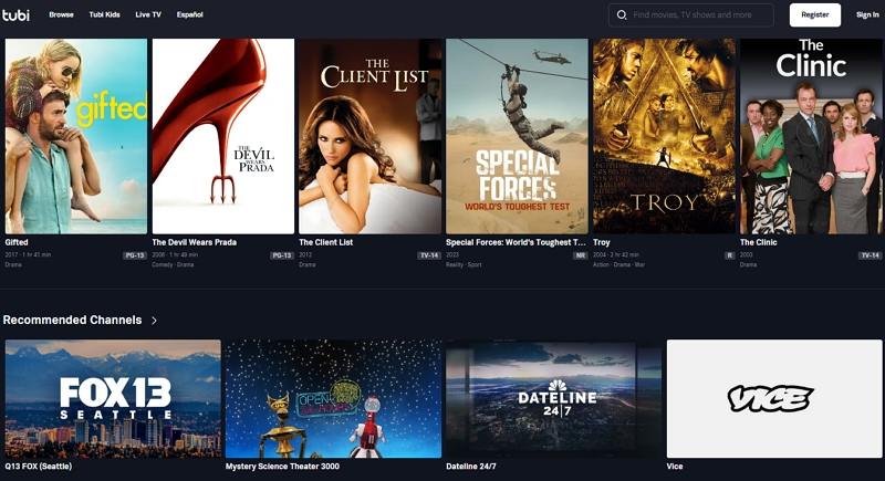 20 meilleurs sites de streaming gratuits sans inscription pour film