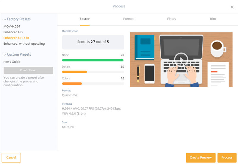 upscale video avec pixop