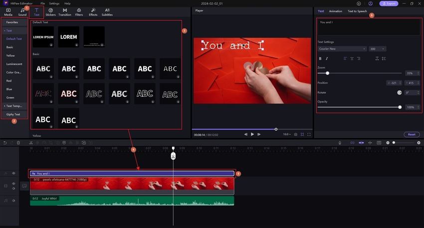 HitPaw Edimakor valentines Instagram story ideas