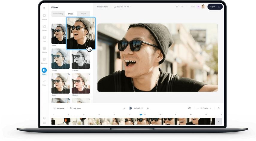 veed face filters online