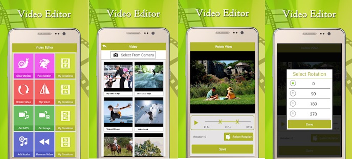 how to rotate a video in android