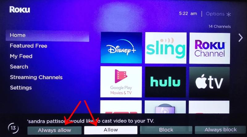 cast mkv to roku tv from windows 10