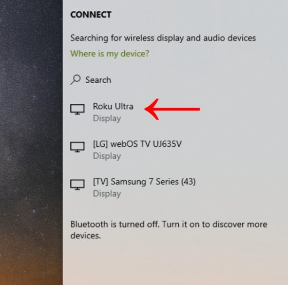 how to cast mkv to roku tv from pc