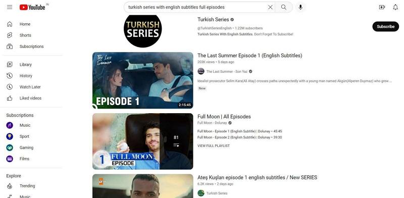 Turkish series list with english subtitles hot sale