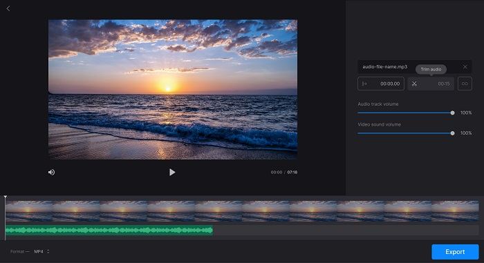 Clideoを使用して動画内の音声を置き換える