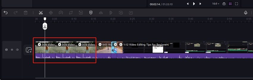 how to loop a video using Edimakor