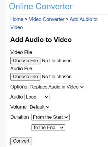 オンラインコンバーターを使用して動画内の音声を置き換える